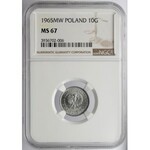 10 groszy 1965 - NGC MS67