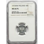 10 groszy 1973 - proof like - NGC MS66 PL (Max PL)