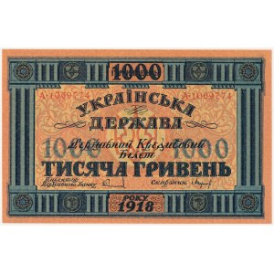 Ukraina, 1.000 hrywien 1918