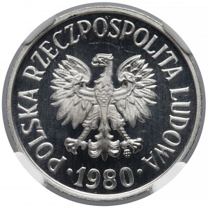 20 groszy 1980 - lustrzanka - NGC PF69 UC (Max PF)