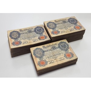 Germany, 20 Mark 1906-1914 - set of 683 pcs