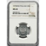 50 groszy 1970 - NGC MS65