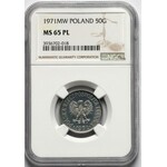 50 groszy 1971 - proof like - NGC MS65 PL