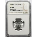 50 groszy 1975 - NGC MS67