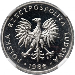 50 groszy 1986 - lustrzanka - NGC PF68 UC