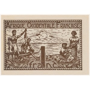 Francuska Afryka Zachodnia, 1 franc (1944)