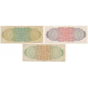 Belize, 1, 5 & 10 Dollars 1976 - set of 3 pcs