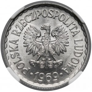 1 złoty 1969 - NGC MS66