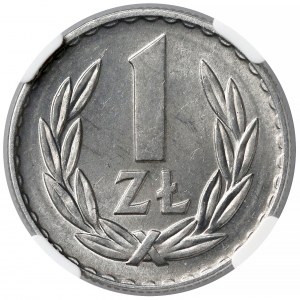 1 złoty 1968 - rzadki rocznik - NGC MS65