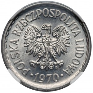 1 złoty 1970 - NGC MS66