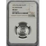 1 złoty 1975 b.z. - NGC MS66+