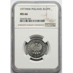 1 złoty 1977 - NGC MS66