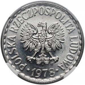 1 złoty 1978 - NGC MS65