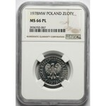 1 złoty 1978 - proof like - NGC MS66 PL (Max PL)