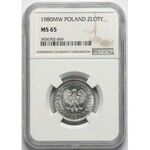 1 złoty 1980 - NGC MS65