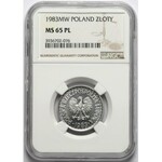 1 złoty 1983 - proof like - NGC MS65 PL