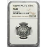 1 złoty 1985 - NGC MS66