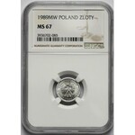 1 złoty 1989 - NGC MS67 (MAX)