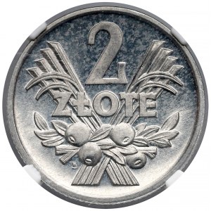 2 złote 1973 Jagody - proof like - NGC MS64 PL