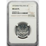 2 złote 1973 Jagody - proof like - NGC MS64 PL