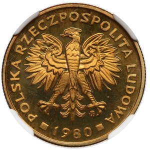 2 złote 1980 - lustrzanka - NGC PF68 UC (Max PF)