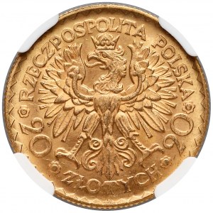 20 złotych 1925 Chrobry - NGC MS64