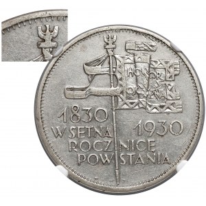 GŁĘBOKI Sztandar 5 złotych 1930 - NGC XF