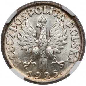 Kobieta i kłosy 1 złoty 1925 - NGC MS65