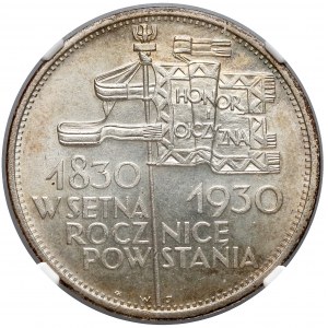 Sztandar 5 złotych 1930 - piękny - NGC MS64+