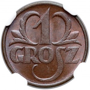 1 grosz 1930 - NGC MS66 BN (MAX BN)