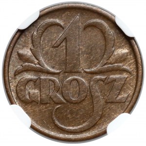 1 grosz 1934 - NGC MS64 BN