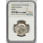 Głowa Kobiety 5 złotych 1932 Warszawa - rzadkie - NGC AU53