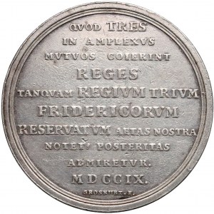 August II Mocny, Medal Alians Trzech Fryderyków 1709 r.