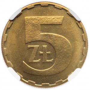 5 złotych 1986 - NGC MS67 (MAX)