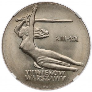 10 złotych 1965 VII wieków Warszawy - NGC MS66