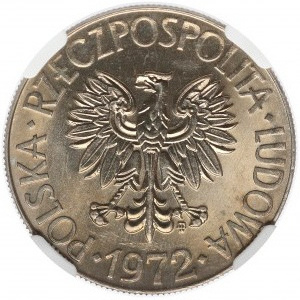 10 złotych 1972 Kościuszko - NGC MS66