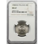 20 złotych 1988 - NGC MS67 (MAX)