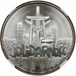 100.000 złotych 1990 Solidarność - odm.A - NGC MS69 (Max)