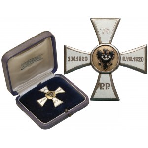 Odznaka 74 Górnośląski Pułk Piechoty - w oryginalnym pudełku Nagalskiego