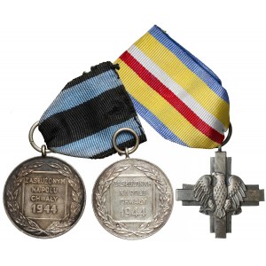 Zasłużonym na Polu Chwały (2) i Krzyż Bitwy pod Lenino - zestaw (3szt) 