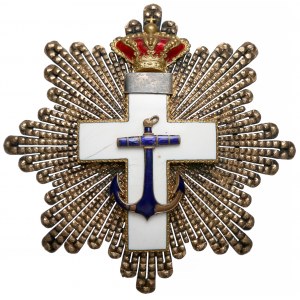 Hiszpania, Gwiazda Orderu Zasługi Morskiej Kl.IV (1870-1925), Biały