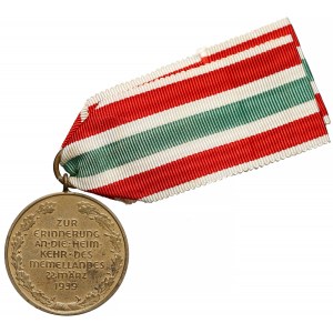 Medaille zur Erinnerung an die Heimkehr des Memellandes 22 März 1939