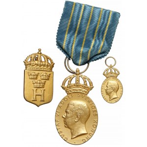 Sweden, Medal for Home Defence SVERIGES HEMVÄRN Gustaf VI Adolf, 1971 