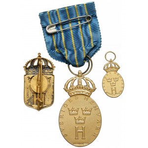 Sweden, Medal for Home Defence SVERIGES HEMVÄRN Gustaf VI Adolf, 1971 