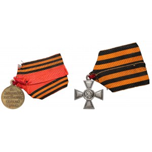 Krzyż Św. Jerzego i Medal na pamiątkę wojny rosyjsko-japońskiej 1904-1905 roku