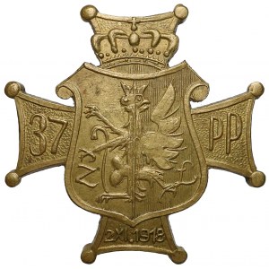 Odznaka jubileuszowa 37 Pułk Piechoty na 75-lecie (1993r.) 