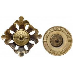Odznaki honorowe ZA OFIARNĄ PRACĘ 1921 i 1931 (2szt)