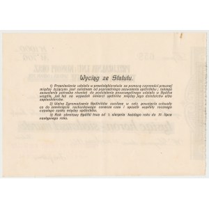 Przędzalnia Lnu i Konopi oraz Tkalnia w Głogowie, Druk wpłaty 1.000 kr = 700 mkp 1922