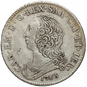 Włochy, Sardynia, 1/2 scudo 1765