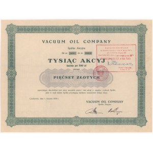 VACUUM OIL COMPANY, 1.000x 500 zł 1930